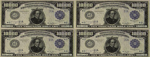 4 Ten Thousand Dollar Bills