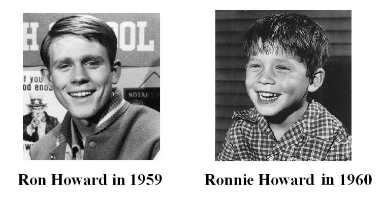 Ron Howard and Ronnie Howard